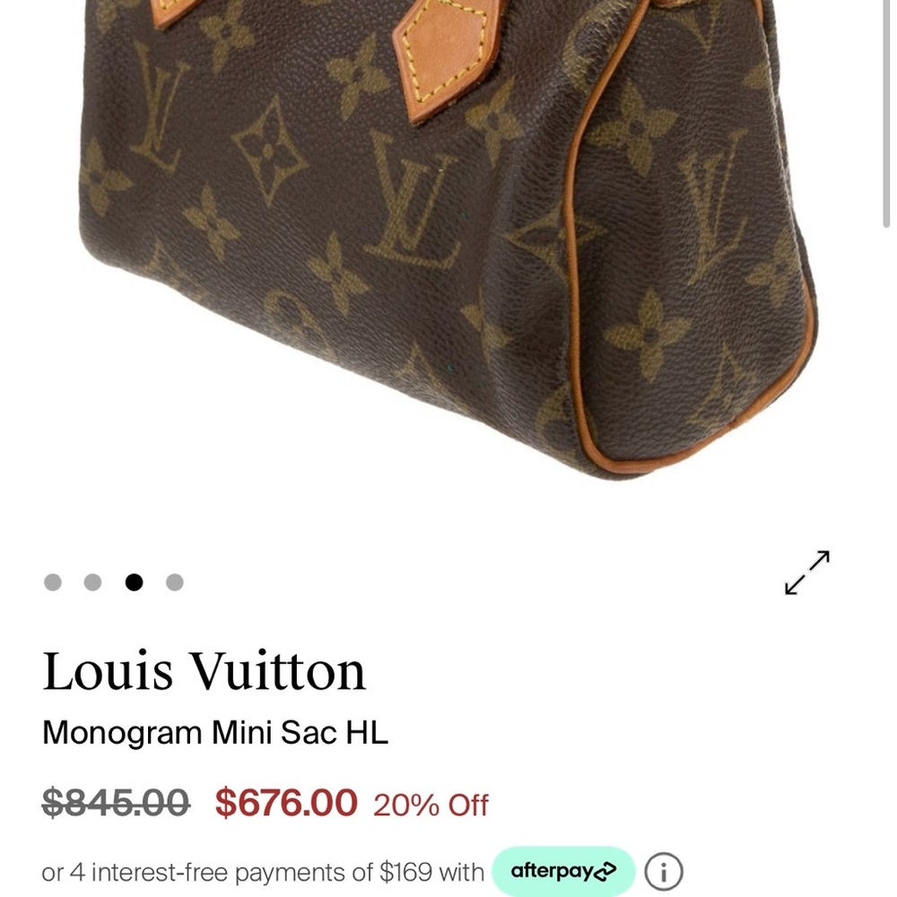 Vintage Louis Vuitton Mini Sac HL Brown Monogram Bag - Picture 5 of 14